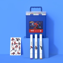 迪士尼（Disney） 马克笔可洗水彩笔儿童三角双头漫威公主...
